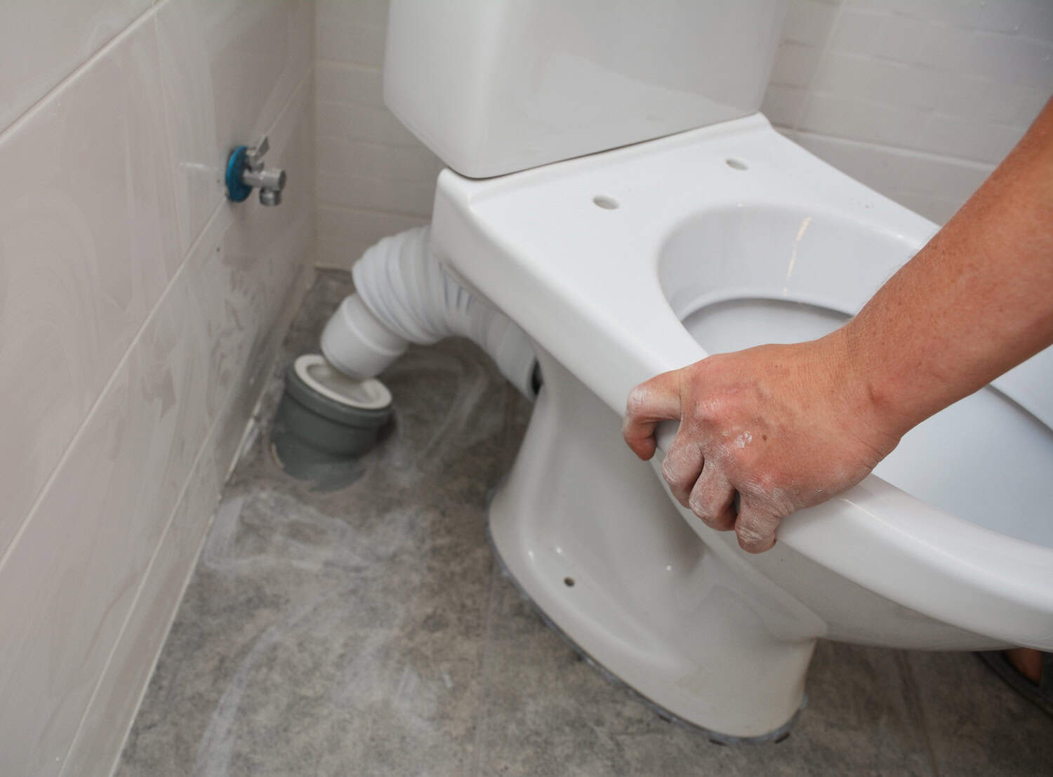 Toilet montering